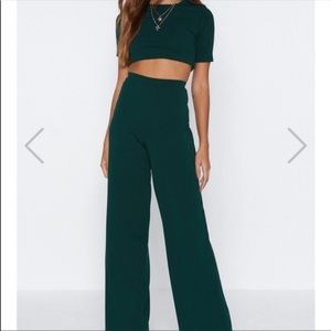 Nasty Gal Green Two Piece